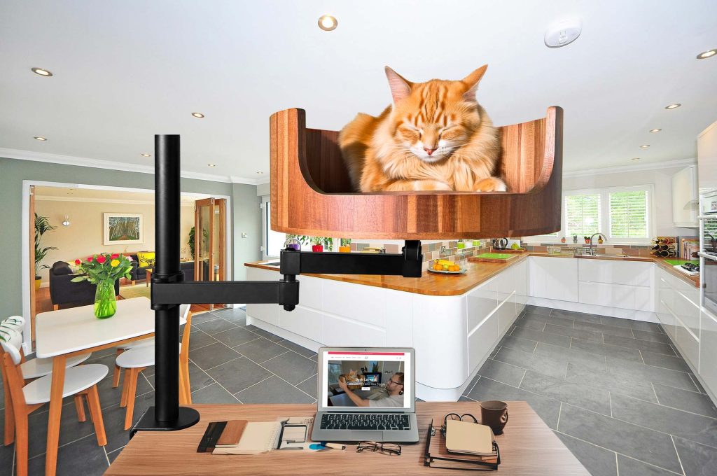 cat bed for computer desk