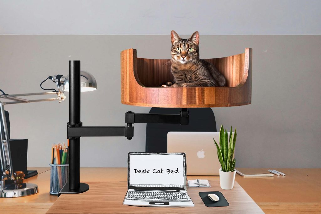 cat bed made out of old tv
