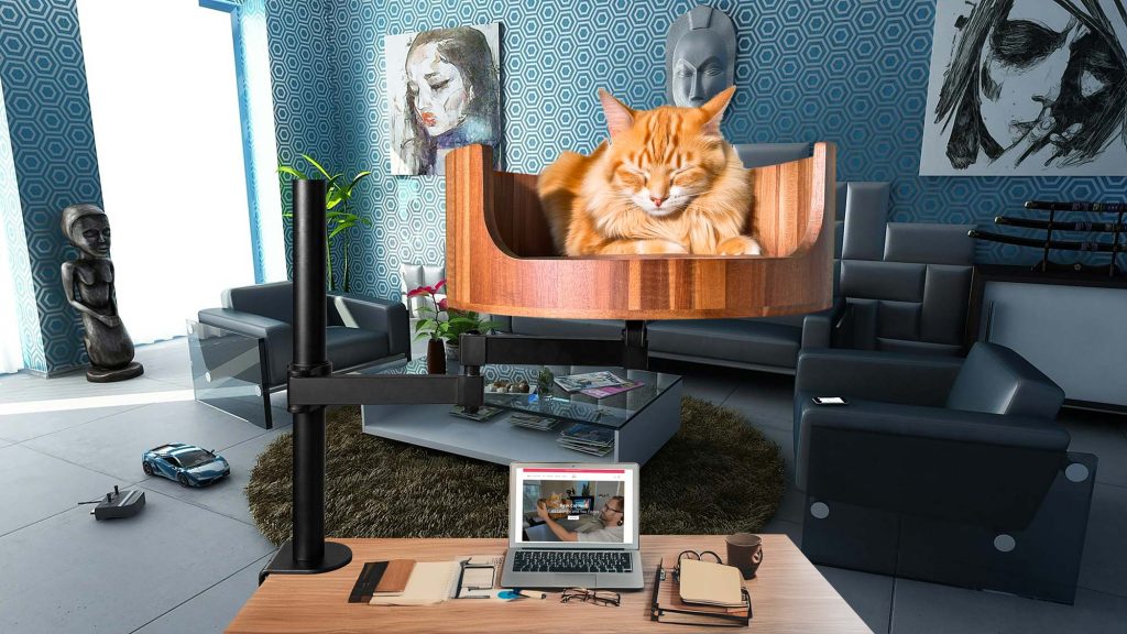 desk attachment for cat