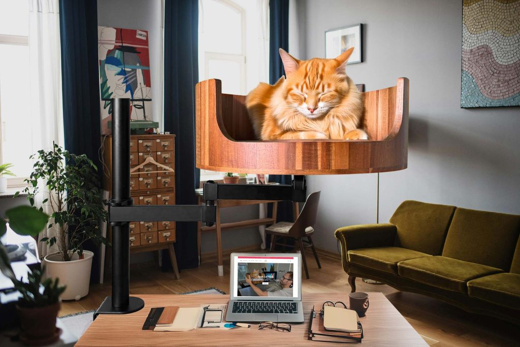 desk bed for cat