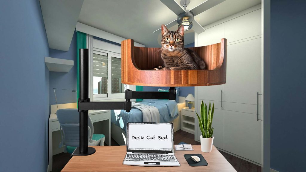 high cat bed